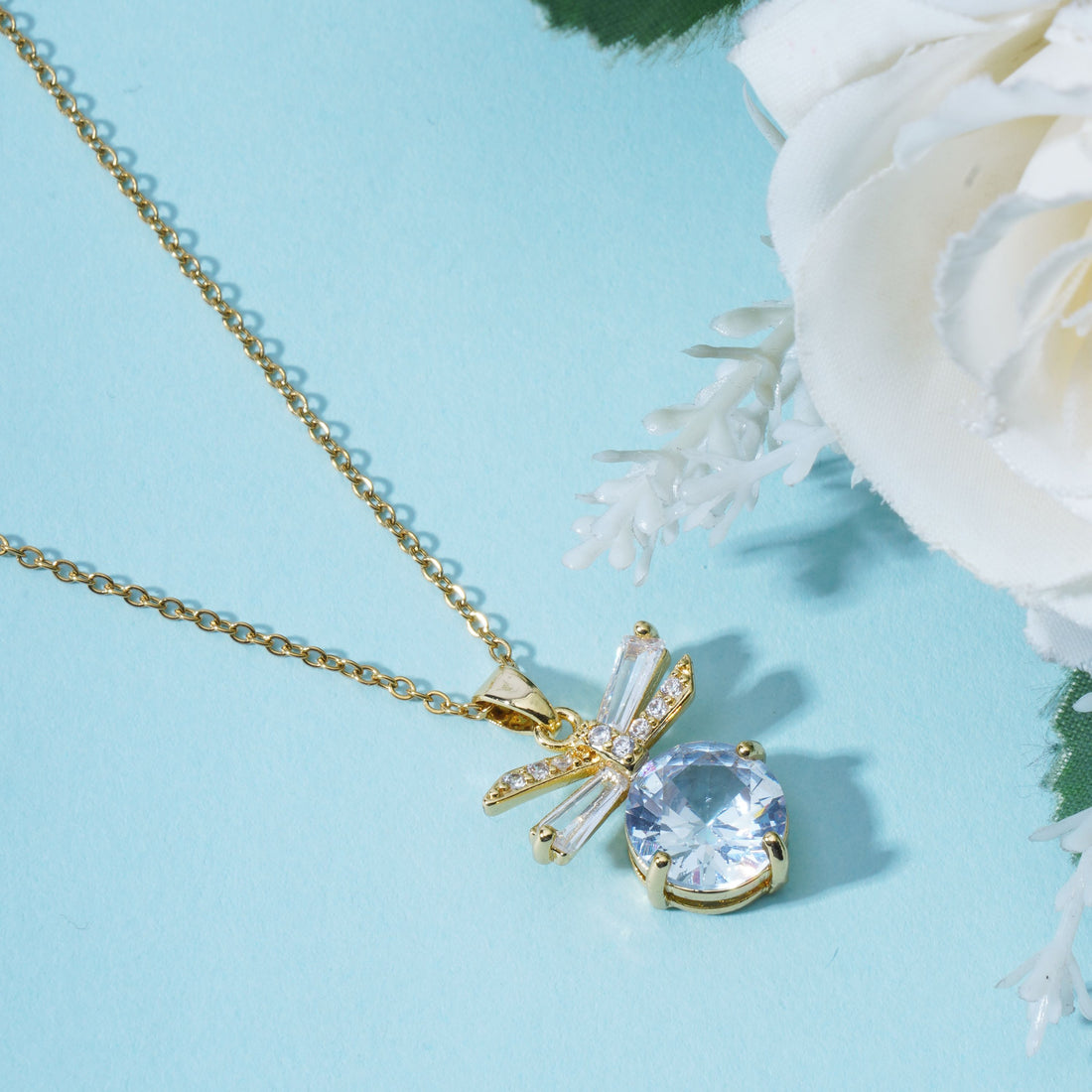 Red Stone Anti Tarnish Anti Allergic Skin Safe chain girls