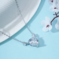 Trendy Silver Heart pendant chain for girls | Birthday Gift | Skin Safe