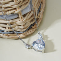 Trendy Silver Heart pendant chain for girls | Birthday Gift | Skin Safe