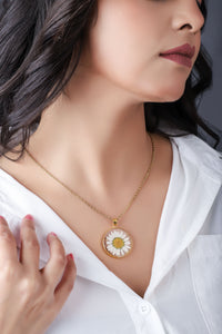 Dried Resin Real Flower Pendant chain for girls | Anniversary Gift | Birthday Gift