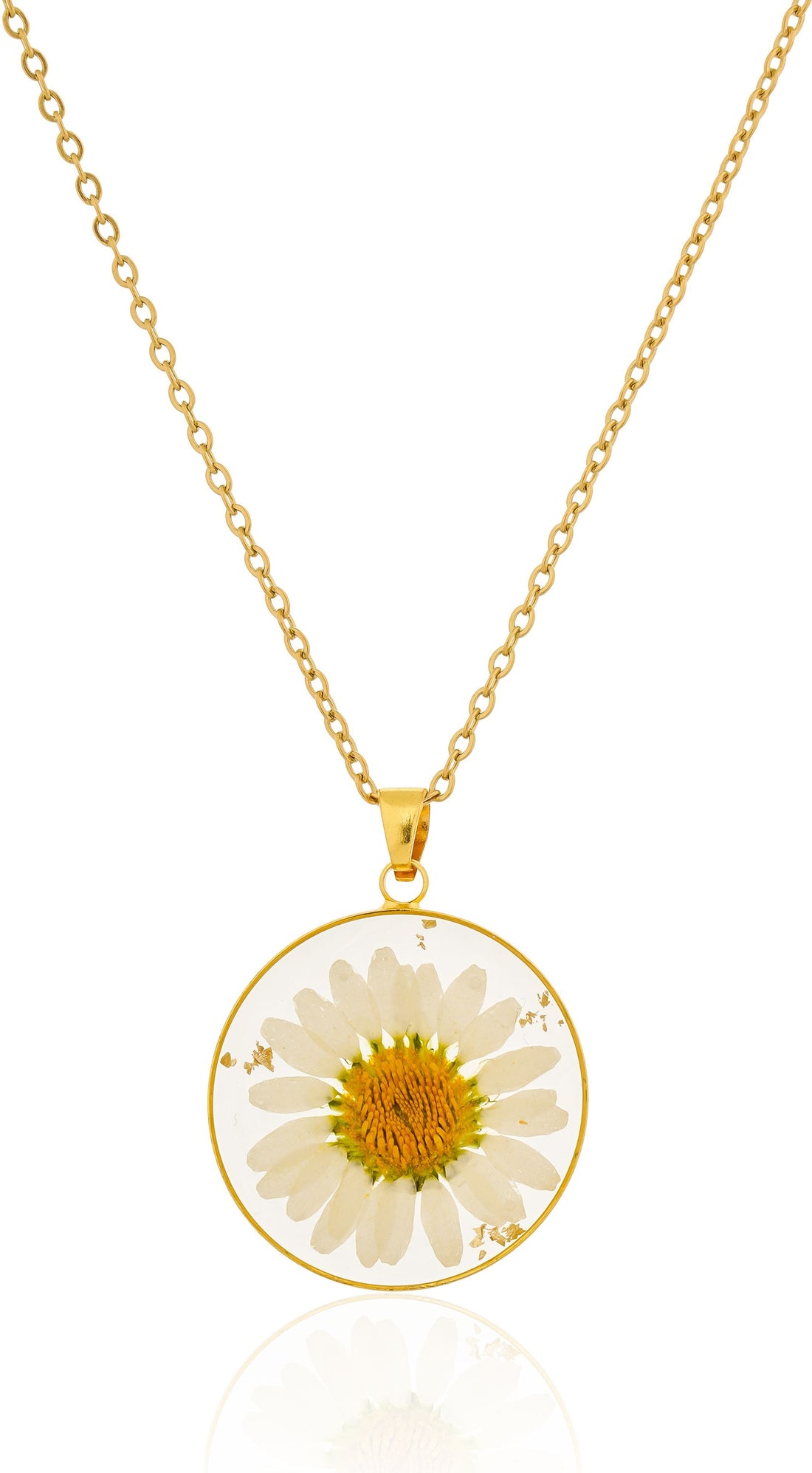 Dried Resin Real Flower Pendant chain for girls | Anniversary Gift | Birthday Gift
