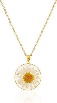 Dried Resin Real Flower Pendant chain for girls | Anniversary Gift | Birthday Gift
