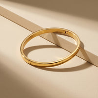 Minimislist Daily Wear Anti-Tarnish Sleek Gold Bangle Jewellery for daily wear