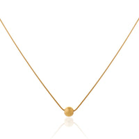 Minimalist Gold Plated Sphere Ball Pendant