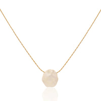 Minimalist Organic Hammered Nugget Pendant Necklace