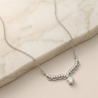 Luxury Scalloped Crystal Fringe Statement Necklace
