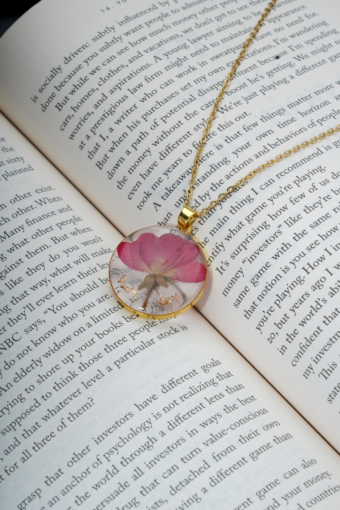 Dried Resin Real Flower Pendant chain for girls | Anniversary Gift | Birthday Gift