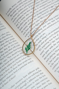 Dried Real Leaf Flower Resin Pendant chain for girls|Anniversary Gift|