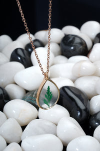 Dried Real Leaf Flower Resin Pendant chain for girls|Anniversary Gift|