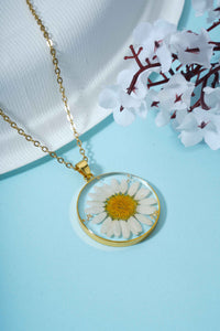 Dried Resin Real Flower Pendant chain for girls | Anniversary Gift | Birthday Gift