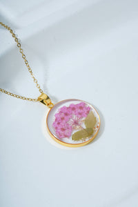 Dried Resin Real Flower Pendant chain for girls | Anniversary Gift | Birthday Gift