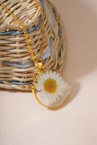 Dried Resin Real Flower Pendant chain for girls | Anniversary Gift | Birthday Gift