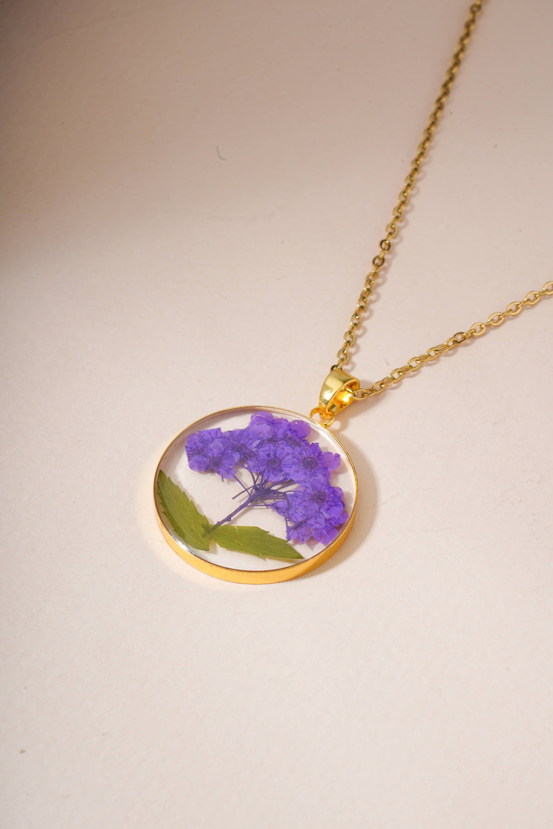 Dried Resin Real Flower Pendant chain for girls | Anniversary Gift | Birthday Gift