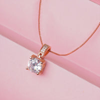 Classical Silver Crystal Pendant chain for women girls| Valentine's day Gift