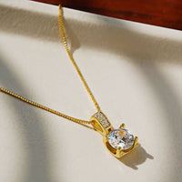 Classical Gold Crystal Pendant chain for women girls| Valentine's day Gift