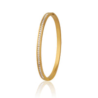 Elegant Gold Toned Crystal Kada for Party & Wedding Wear