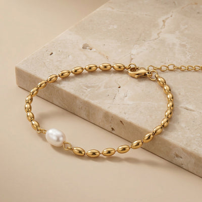 Unique Designer Bead Bracelet with Freshwater Pearl Accents for special occasions