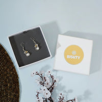 Flower Pearl Dangle Stud Earrings|Gifts for Girlfriend|Gift for Women & Girls|