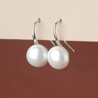 Water Pearl Drop Dangle Stud Earrings|Gift for Girlfriend|Gift for Women Girls| - Second Image