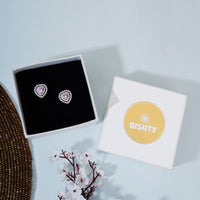 Pink heart shaped Dangle Stud Earrings|Gift for Girlfriend|Gift for Women Girl|