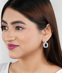 Luxury Blue Dangle Stud Earrings|Gifts for Girlfriend|Gift for Women & Girls|