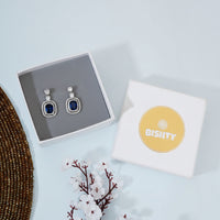 Luxury Blue Dangle Stud Earrings|Gifts for Girlfriend|Gift for Women & Girls|