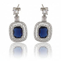 Luxury Blue Dangle Stud Earrings|Gifts for Girlfriend|Gift for Women & Girls|