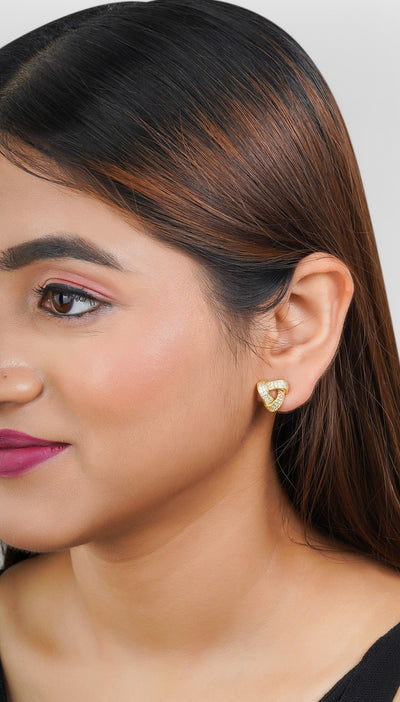 Royal Dangle Stud Earrings|Gifts for Girlfriend|Gift for Women & Girls - Second Image