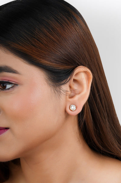 Stud Earrings|Gifts for Girlfriend|Gift for Women & Girls - Second Image