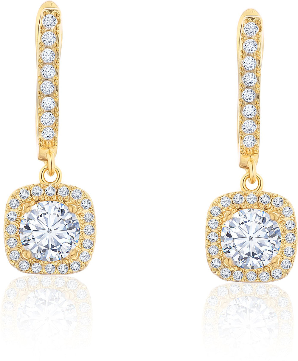 Square cut Drop Earrings|Gifts for Girlfriend|Gift for Women & Girls|