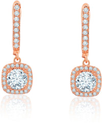 Square cut Drop Earrings|Gifts for Girlfriend|Gift for Women & Girls|