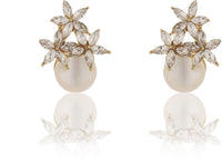 Yellow Flower Pearl Stud Earrings|Gifts for Girlfriend|Gift for Women & Girls|