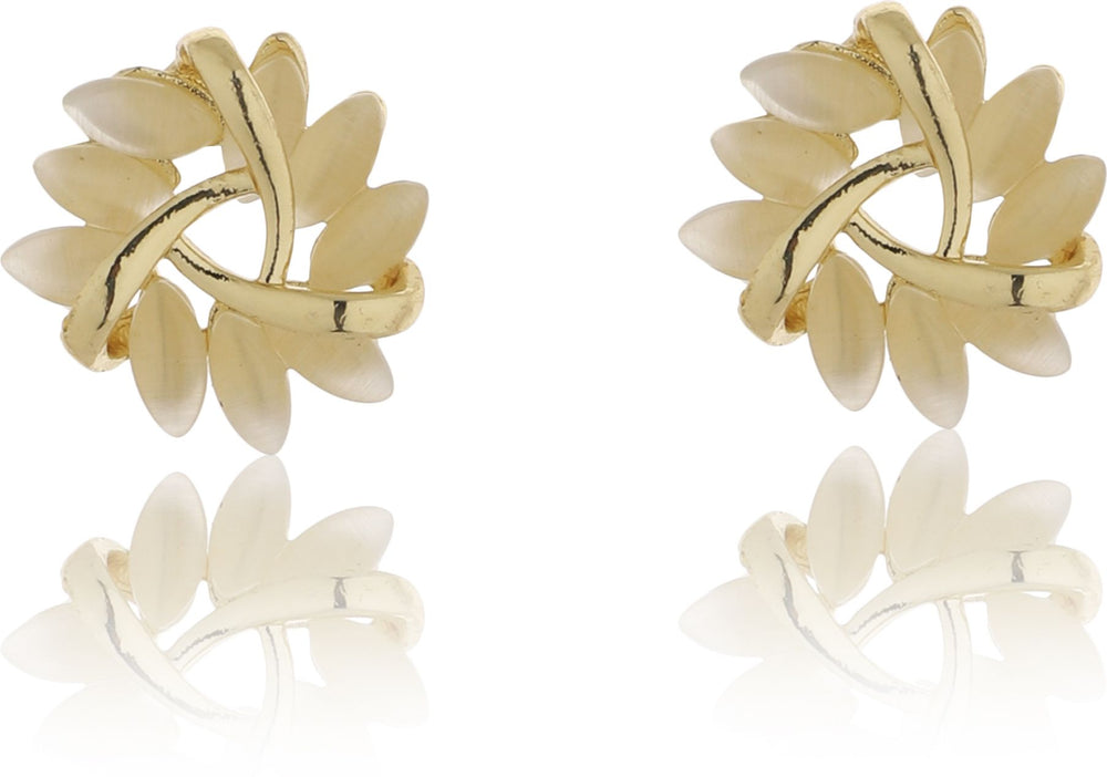 Gold Flower Stud Earrings|Gifts for Girlfriend|Gift for Women & Girls|