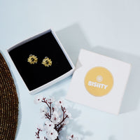Gold Flower Stud Earrings|Gifts for Girlfriend|Gift for Women & Girls|