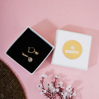 Round Cut Zircon Drop Earrings|Gift for Girlfriend|Gift for Women Girl|