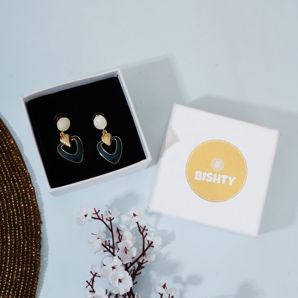 Korean Green Elegant Stud Earrings|Gifts for Girlfriend|Gift for Women & Girls|