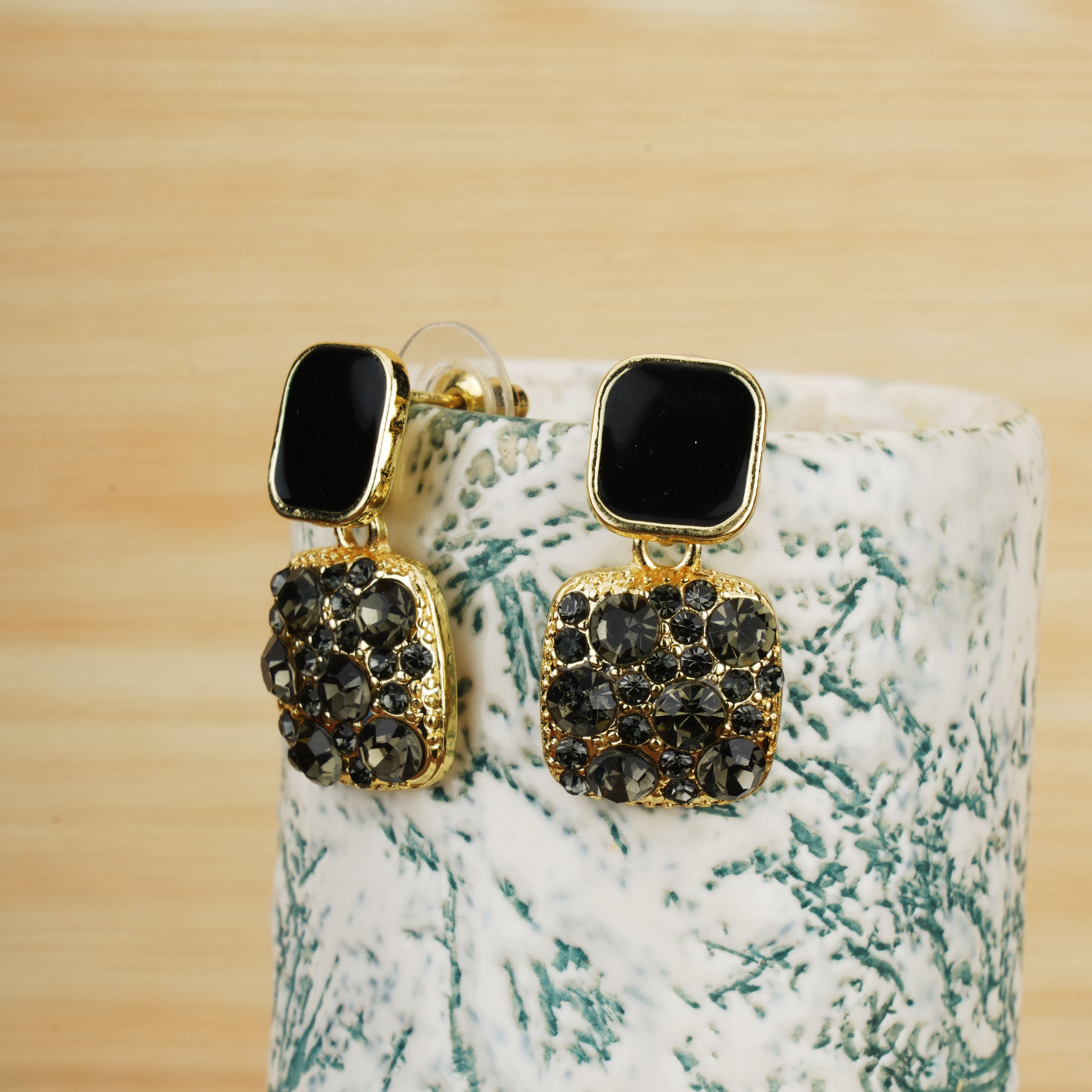 Square Cut Stud Earrings|Gifts for Girlfriend|Gift for Women & Girls|