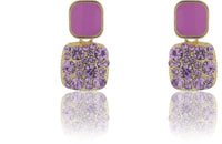 Square Cut Stud Earrings|Gifts for Girlfriend|Gift for Women & Girls|