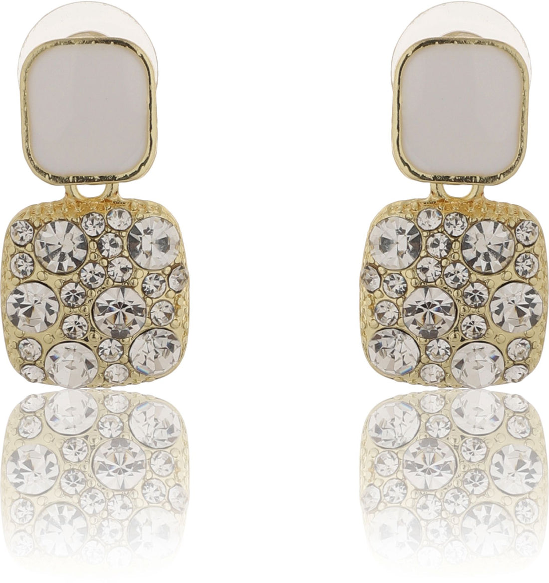 Square Cut Stud Earrings|Gifts for Girlfriend|Gift for Women & Girls|