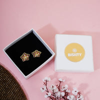 Gold Flower Stud Earrings|Gifts for Girlfriend|Gift for Women & Girls|
