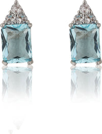 Classy Sapphire Stud Earrings|Gifts for Girlfriend|Gift for Women & Girls|