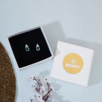 Classy Sapphire Stud Earrings|Gifts for Girlfriend|Gift for Women & Girls|