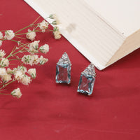 Classy Sapphire Stud Earrings|Gifts for Girlfriend|Gift for Women & Girls|