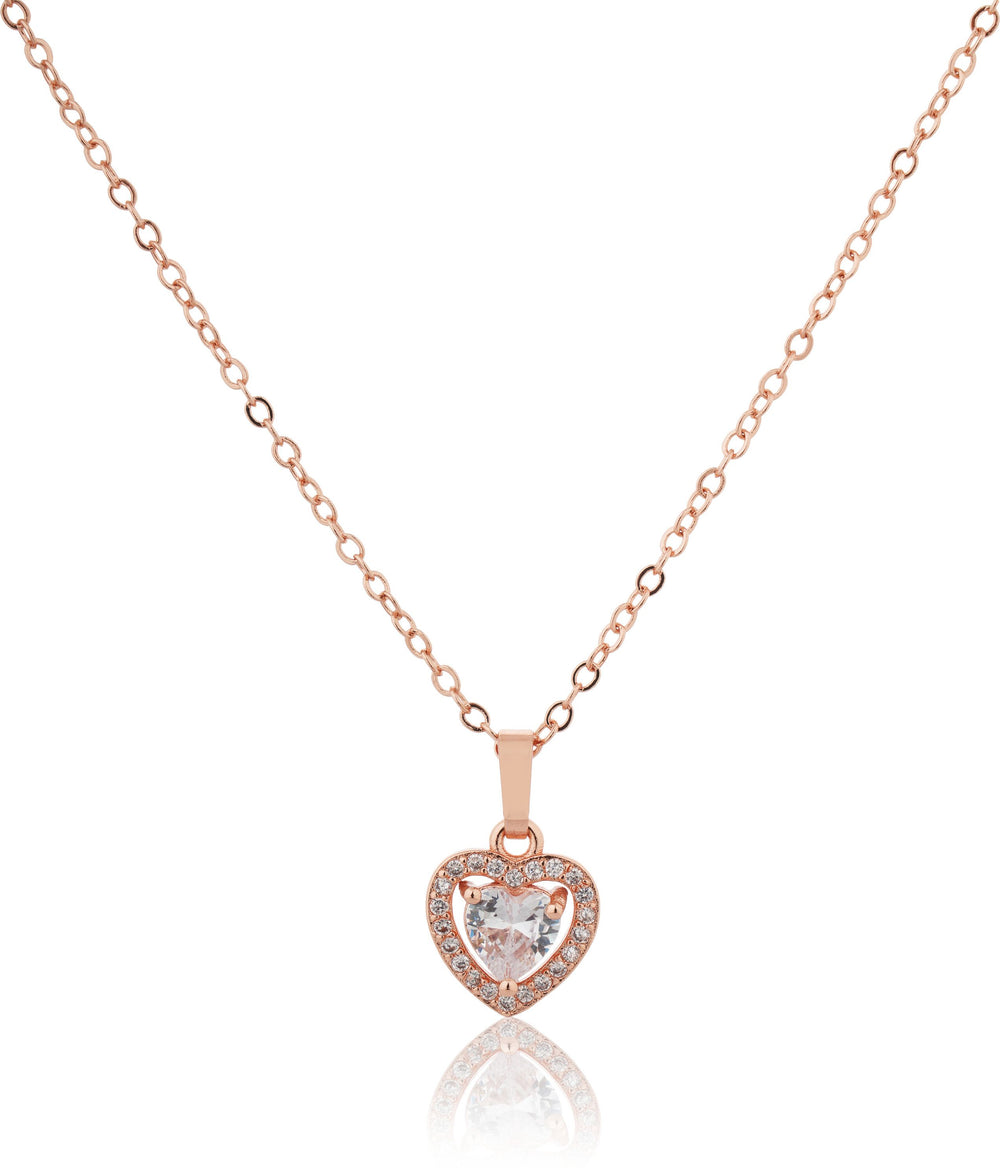 Sparkling Silver Heart Pendant Chain for Girls Women|Birthday Anniversary Gift
