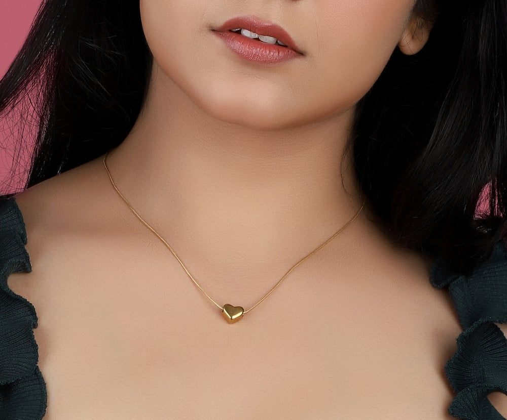 Gold heart shaped | Anti Tarnish | Valentine's day Gift| Anniversary Gift
