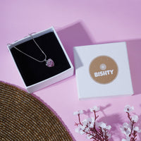 Pink Heart Pendant Chain for Girls|Valentine's day gifts| Stylish Delicate Chain