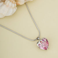 Pink Heart Pendant Chain for Girls|Valentine's day gifts| Stylish Delicate Chain